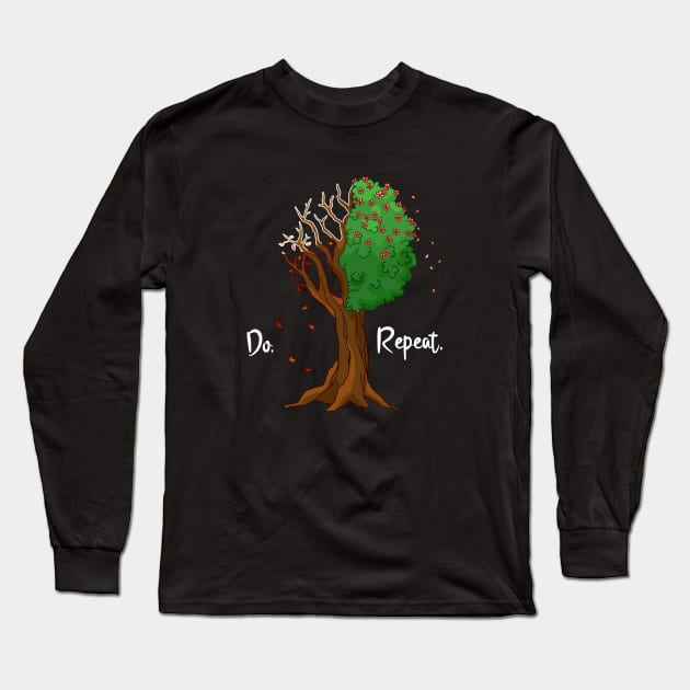 A year in a tree - seasons: summer, winter, spring, fall Long Sleeve T-Shirt by HighFives555